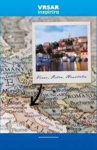 a map of croatia with a picture of croatia on it