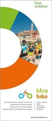 a brochure for a bicycle tour in croatia