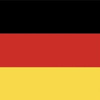 the flag of germany is shown on a black background